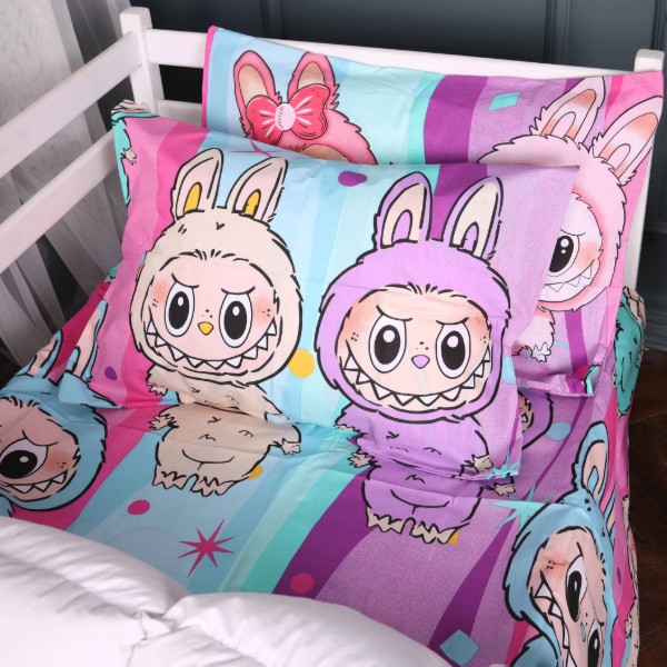 Фото - Комплект постельного белья MirSon Бязь Kids Time 17-0882 Sweet Labubu 220х240 (2200012198384)
